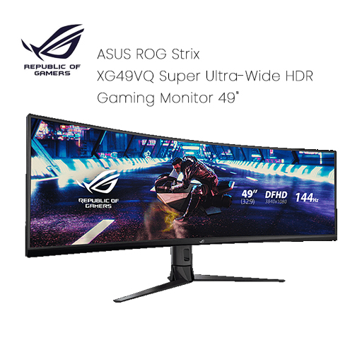 ASUS ROG Strix XG49VQ Super Ultra-Wide HDR Gaming Monitor 49" (3840 x 1080), 144Hz